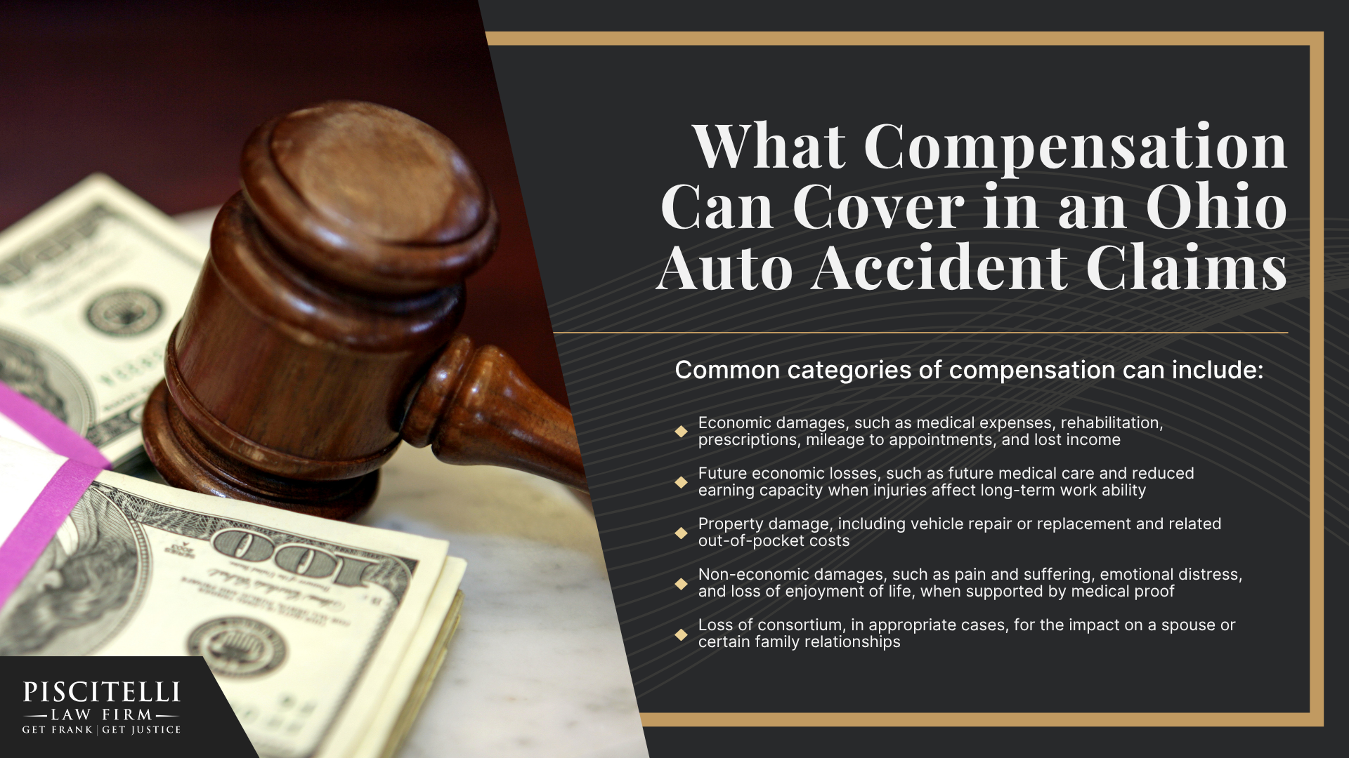 Why Hire A Cleveland Auto Accident Lawyer; What To Do After An Auto Accident In Cleveland; Common Causes of Auto Accidents in Cleveland; Types of Auto Accidents We Handle; Injuries Common in Cleveland Auto Accidents; Who May Be Liable For an Auto Accident In Cleveland; What Compensation Can Cover in an Ohio Auto Accident Claims
