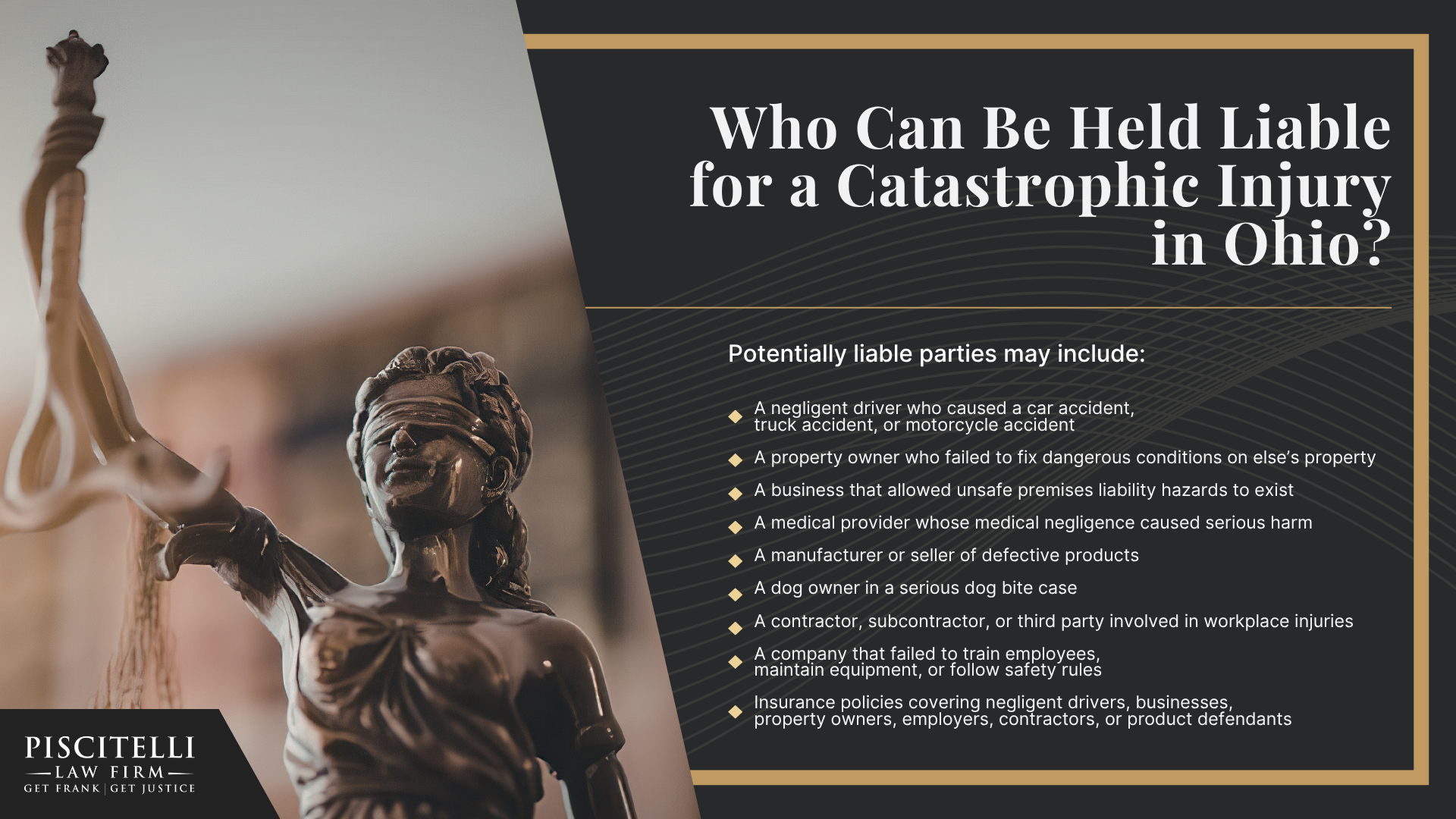What Is a Catastrophic Injury; Common Causes of Catastrophic Injuries in Ohio; Types of Catastrophic Injuries; Who Can Be Held Liable for a Catastrophic Injury in Ohio