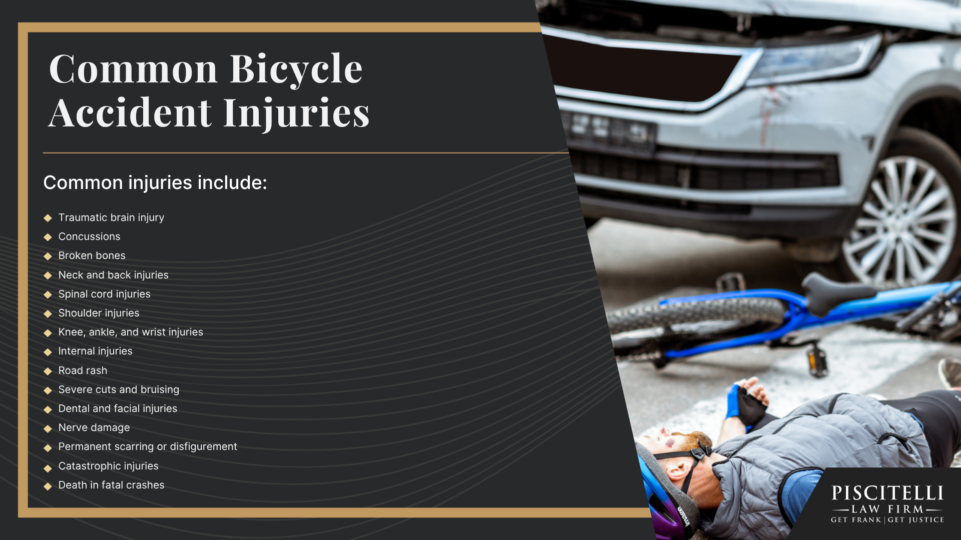 What to Do After a Bicycle Accident in Mentor, Ohio; Ohio Bicycle Laws That May Affect a Mentor Accident Claim; How Mentor’s Roads and Bikeway System Affect Bicycle Accident Claims; Common Types of Bicycle Accidents in Mentor; Common Bicycle Accident Injuries