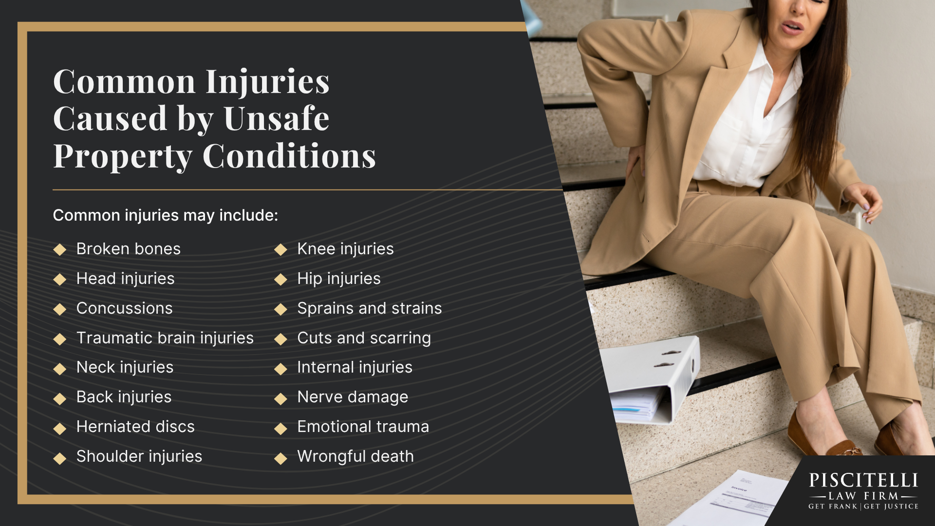 What Is Premises Liability Law in Ohio; Premises Liability Is About Unsafe Property Conditions; Common Types of Premises Liability Cases in Mentor; Who May Be Liable in a Mentor Premises Liability Case; Common Injuries Caused by Unsafe Property Conditions; Common Injuries Caused by Unsafe Property Conditions