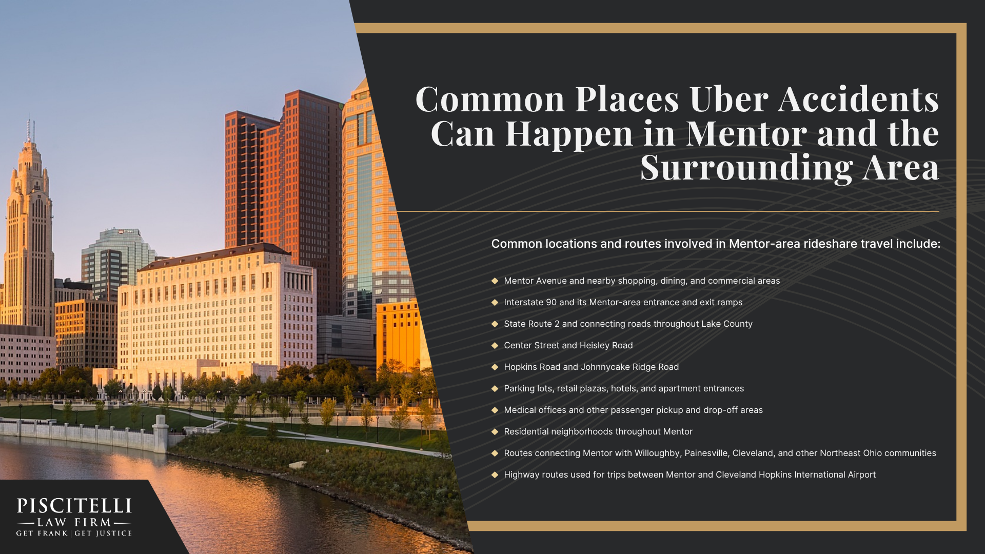 Understanding Uber Accidents in Mentor, Ohio; Common Places Uber Accidents Can Happen in Mentor and the Surrounding Area