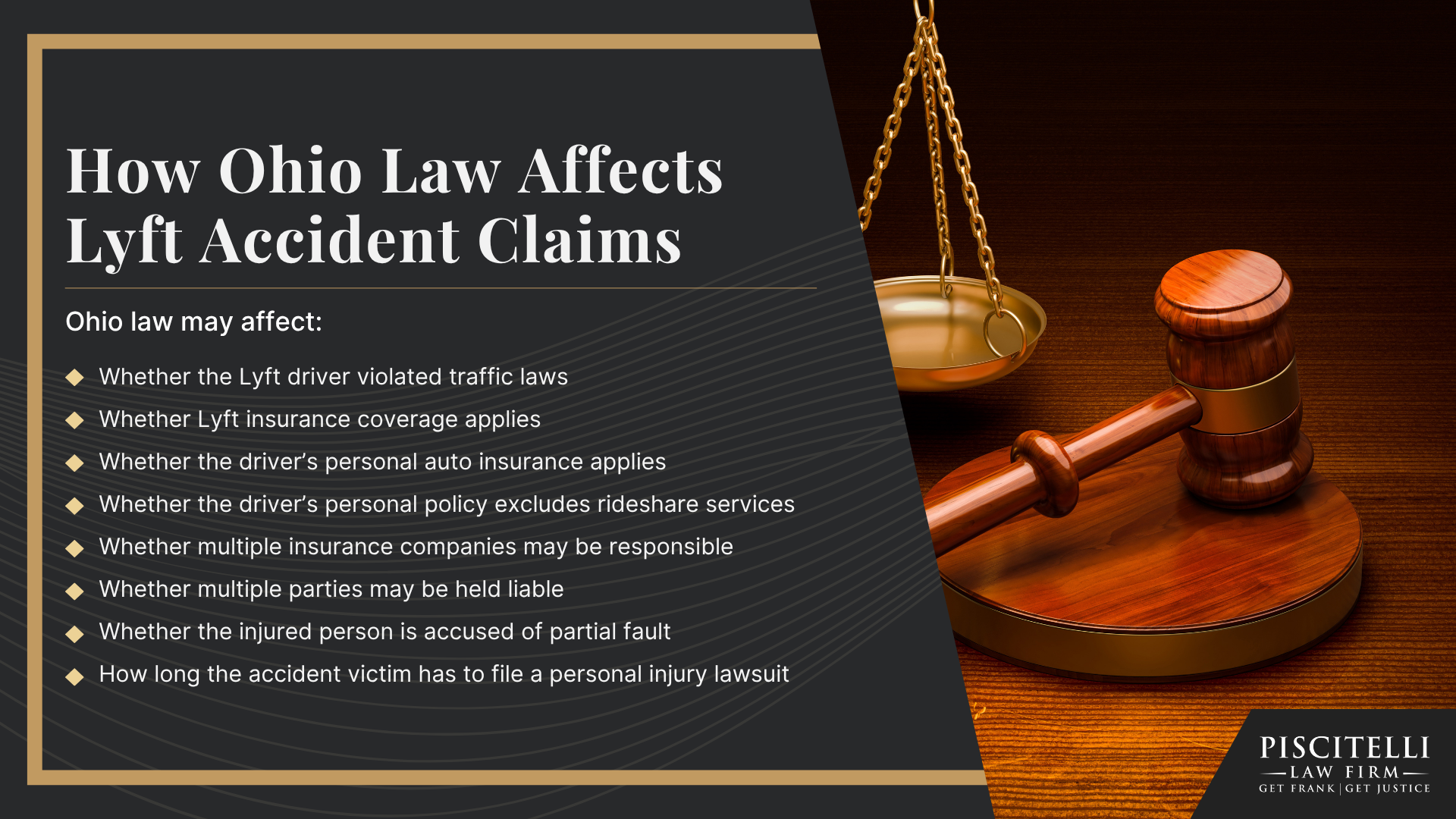 Why Cleveland Lyft Accident Claims Are Different From Other Car Accident Claims; How Lyft Insurance Works After an Accident in Cleveland; Common Causes of Lyft Accidents in Cleveland; Common Injuries After a Lyft Accident; Who Can Be Held Liable for a Lyft Accident in Cleveland; Do You Qualify for a Lyft Accident Case; Evidence in Cleveland Lyft Accident Cases; Damages in Lyft Accident Cases; What to Do After a Lyft Accident in Cleveland; How Ohio Law Affects Lyft Accident Claims