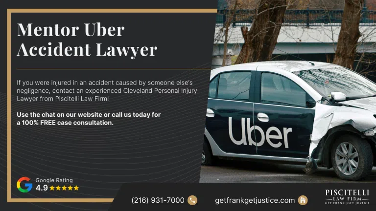 Mentor Uber Accident Lawyer; Understanding Uber Accidents in Mentor, Ohio; Common Places Uber Accidents Can Happen in Mentor and the Surrounding Area; Why Uber Accident Claims are Different from Ordinary Car Accident Cases; How Rideshare Insurance Coverage Works After an Accident in Ohio; Common Causes of Uber Accidents; Common Injuries Suffered in Uber Accidents; Who Can Be Held Liable for a Mentor Uber Accident; Steps to Take After an Uber Accident in Ohio; Gathering Evidence for an Uber Accident Claim; Potential Compensation in Uber Accident Cases; Speak With a Mentor Uber Accident Lawyer Today