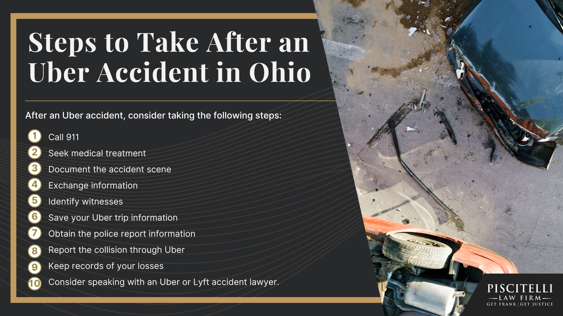 Understanding Uber Accidents in Mentor, Ohio; Common Places Uber Accidents Can Happen in Mentor and the Surrounding Area; Why Uber Accident Claims are Different from Ordinary Car Accident Cases; How Rideshare Insurance Coverage Works After an Accident in Ohio; Common Causes of Uber Accidents; Common Injuries Suffered in Uber Accidents; Who Can Be Held Liable for a Mentor Uber Accident; Steps to Take After an Uber Accident in Ohio