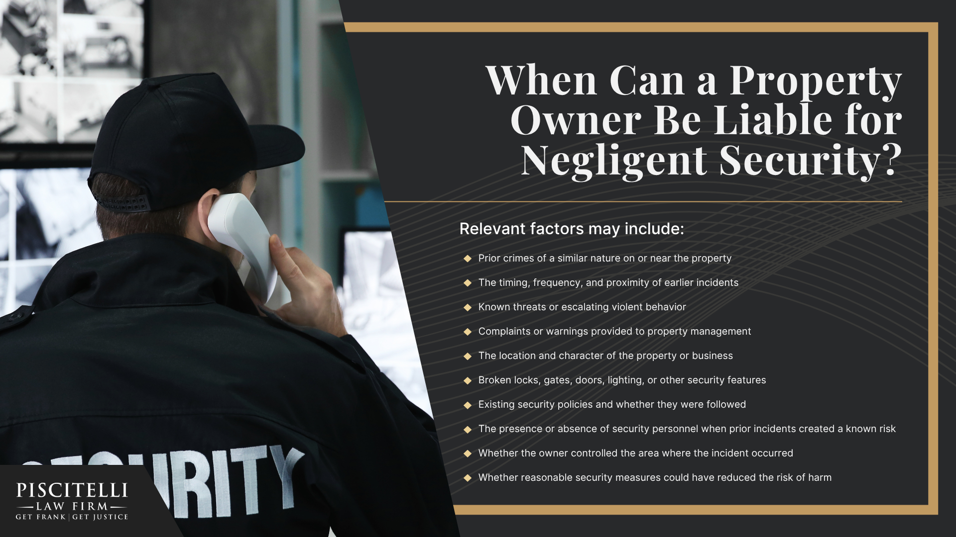 What Is Negligent Security; When Can a Property Owner Be Liable for Negligent Security