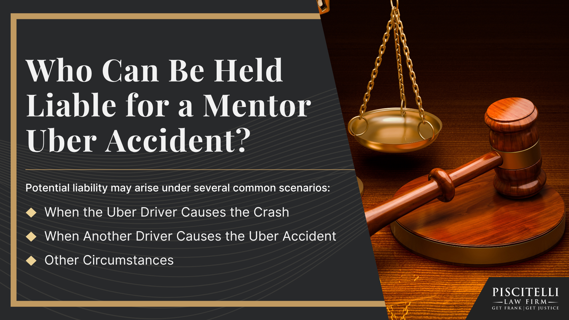 Understanding Uber Accidents in Mentor, Ohio; Common Places Uber Accidents Can Happen in Mentor and the Surrounding Area; Why Uber Accident Claims are Different from Ordinary Car Accident Cases; How Rideshare Insurance Coverage Works After an Accident in Ohio; Common Causes of Uber Accidents; Common Injuries Suffered in Uber Accidents; Who Can Be Held Liable for a Mentor Uber Accident
