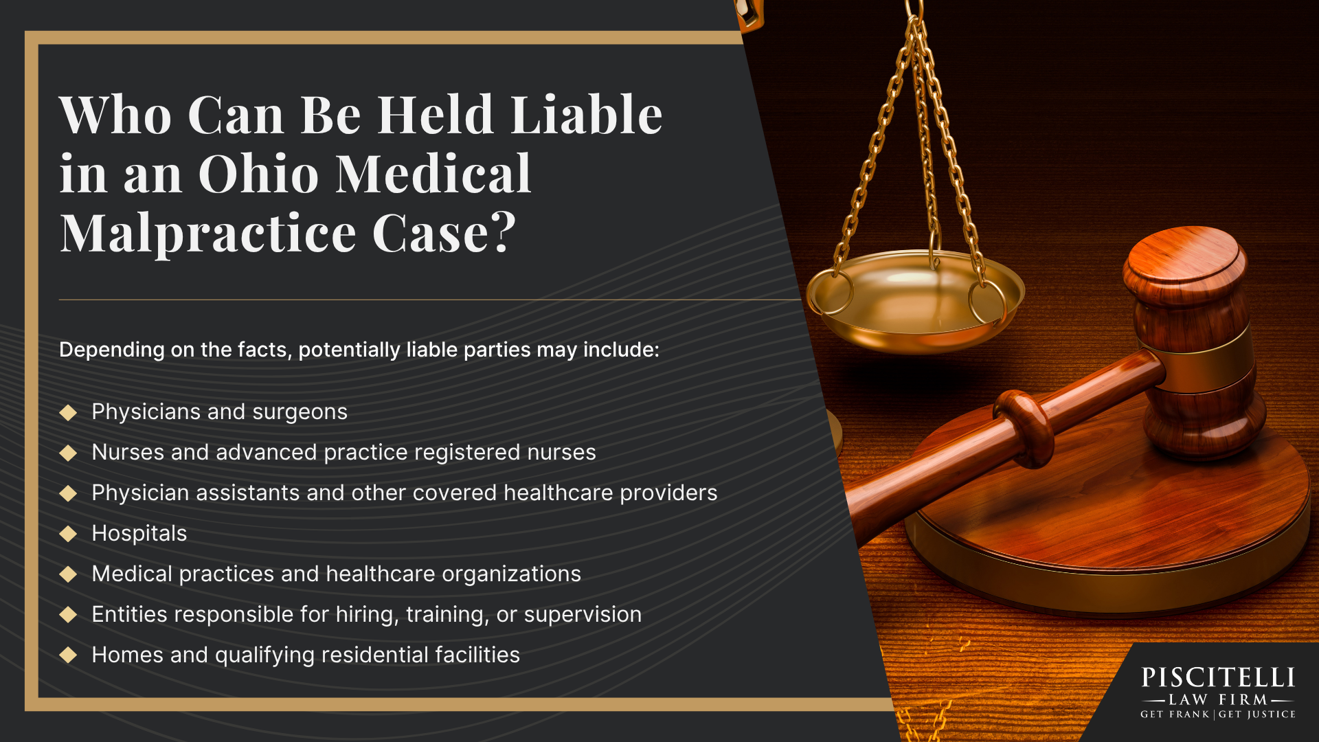 What Is Considered Medical Malpractice in Ohio; Ohio’s Affidavit of Merit Requirement; Common Types of Medical Malpractice Cases in Ohio; Who Can Be Held Liable in an Ohio Medical Malpractice Case